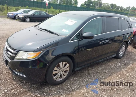 2014 Honda Odyssey Ex z USA, uszkodzony, nr VIN 5FNRL5H42EB134388